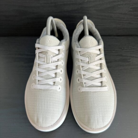 COPY - Allbirds Women’s Wool Pipers Woven Sneaker Sz 8 Pewter Grey Blizzard EUC - Picture 3 of 9